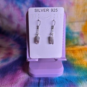 Lepidocrocite Crystal Earrings 925 Silver